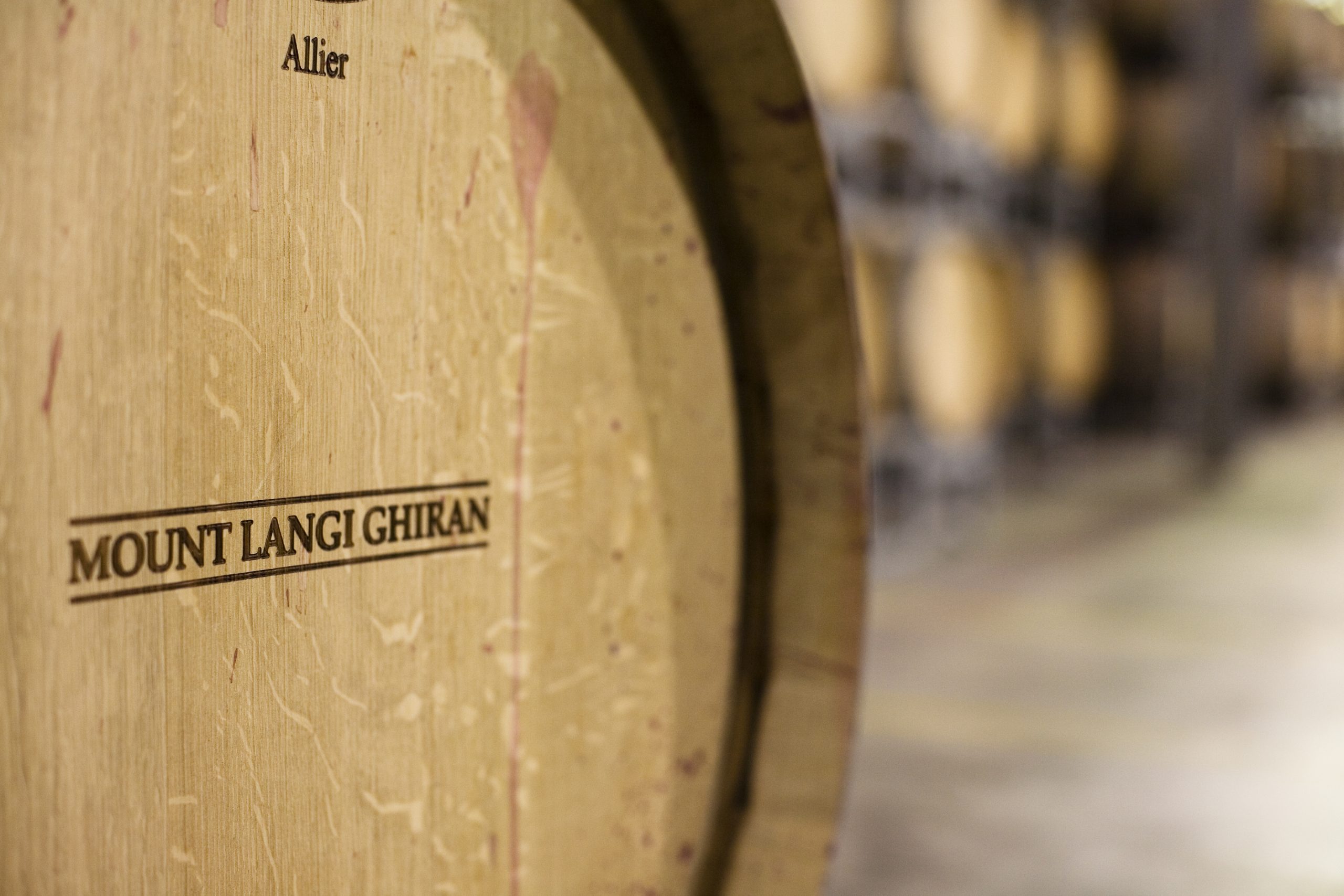 Mount Langi Ghiran – barrels in the winery
